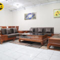 Sofa Băng Gỗ Hương Bọc Da Cao Cấp TA-G24
