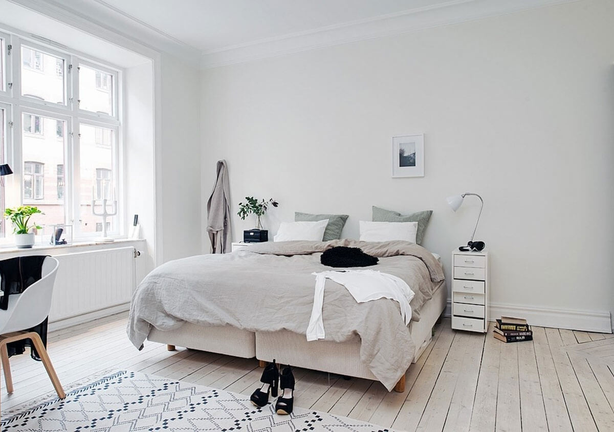 Phòng ngủ phong cách Bắc Âu Scandinavian