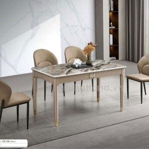 Bộ Bàn Ăn Mặt Đá BA-MT23-21 Nhỏ Gọn 6 Ghế Đơn Giản