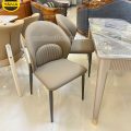 Bộ Bàn Ăn Mặt Đá BA-MT23-21 Nhỏ Gọn 6 Ghế Đơn Giản