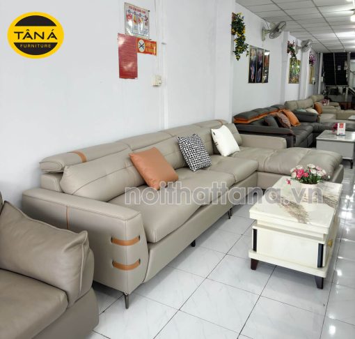 Sofa vải giả da góc chữ L đẹp nhập khẩu TA-K931