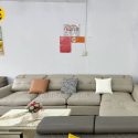 Sofa vải giả da góc chữ L đẹp nhập khẩu TA-K931