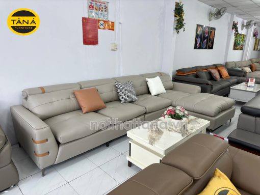 Sofa vải giả da góc chữ L đẹp nhập khẩu TA-K931