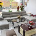 Ghế Sofa Da Hàn Quốc Góc L Hiện Đại N124