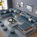 Ghế Sofa Da Góc Lớn Chữ U Kiểu Dáng Sang Trọng N116