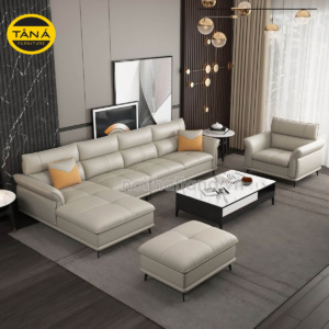 Ghế Sofa Da Hàn Quốc Góc L Hiện Đại + Ghế Đơn N113-D