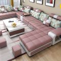 Ghế Sofa Da Hàn Quốc NV15 Đẹp Thời Thượng Kiểu Chữ U