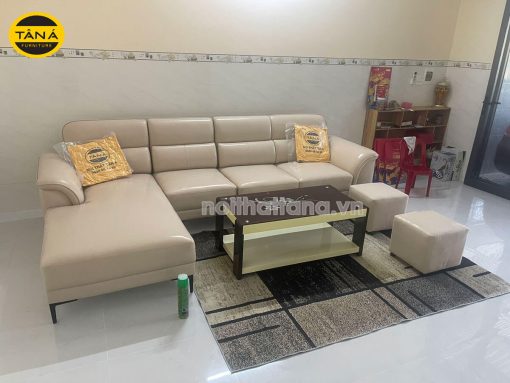 Ghế Sofa Da Hàn Quốc Góc L Hiện Đại N124