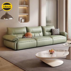 Ghế Sofa Băng Da 3 Chỗ Ngồi Phong Cách Bắc Âu TB71