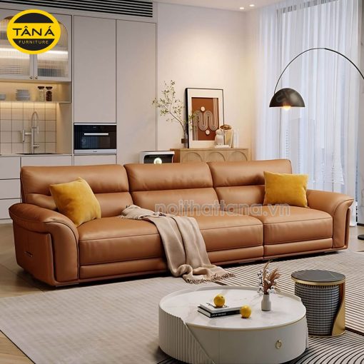 Ghế Sofa Băng Da 3 Chỗ Ngồi Đẹp Sang Trọng TB73