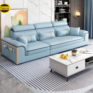 Ghế Sofa Băng Da Chữ I Cho Phòng Khách Đẹp Hiện Đại TB68