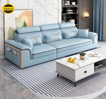 Ghế Sofa Băng Da Chữ I Cho Phòng Khách Đẹp Hiện Đại TB68