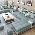 Ghế Sofa Da Hàn Quốc NV15 Đẹp Thời Thượng Kiểu Chữ U