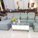 mẫu ghế Sofa gỗ chữ L cho phòng khách