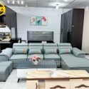 ghế sofa da hàn quốc góc chữ L đẹp hiện đại N111