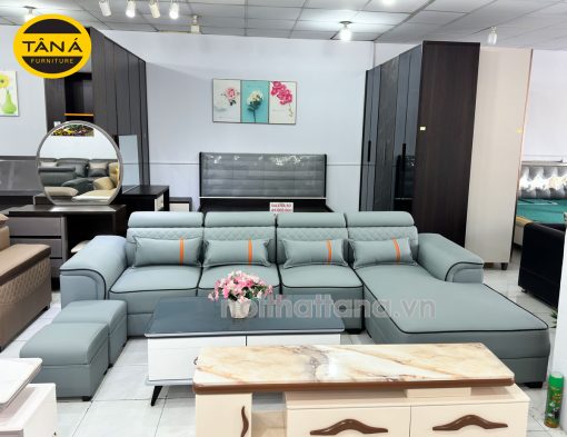 ghế sofa da hàn quốc góc chữ L đẹp hiện đại N111