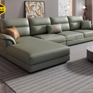 Ghế Sofa Da Hàn Quốc Góc Chữ L Hiện Đại N114