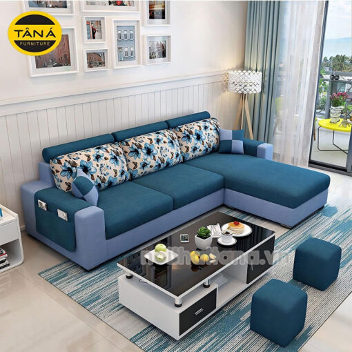 Ghế Sofa Vải T91 Góc L Nhỏ Gọn Tinh Tế