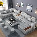 Ghế Sofa Da Góc Lớn Chữ U Kiểu Dáng Sang Trọng N116