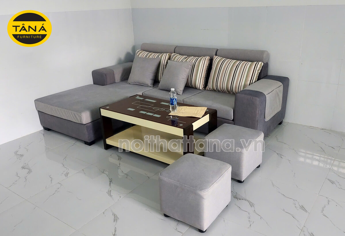 ghế sofa vải bố đẹp nhỏ gọn giá rẻ