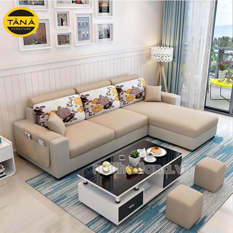 Sofa góc L dành cho phòng khách nhỏ gọn