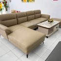 Ghế Sofa Da Hàn Quốc Góc Chữ L Hiện Đại N121