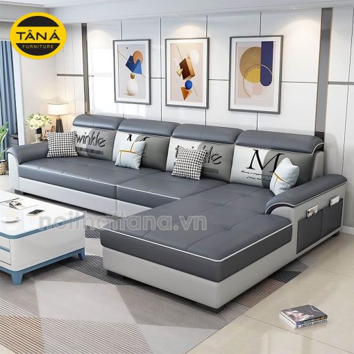 Ghế Sofa Da Hàn Quốc Góc Chữ L Sang Trọng N120