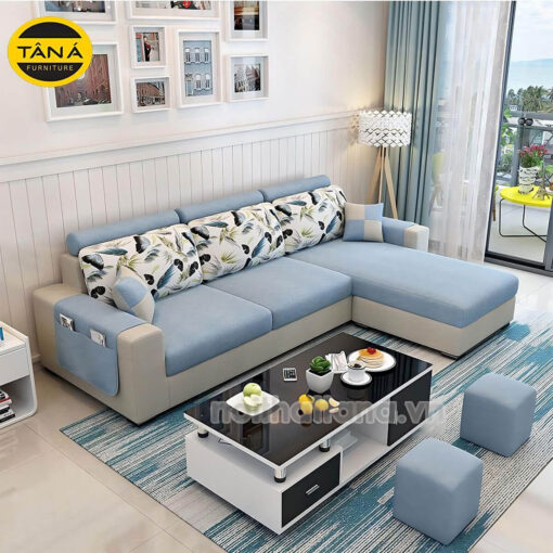 Ghế Sofa Vải T91 Góc L Nhỏ Gọn Tinh Tế