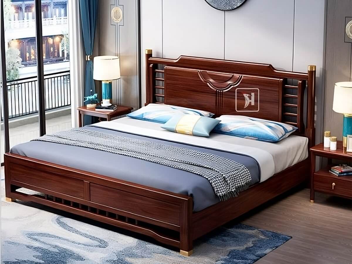 Mua giường ngủ gỗ giá rẻ tại thái nguyên