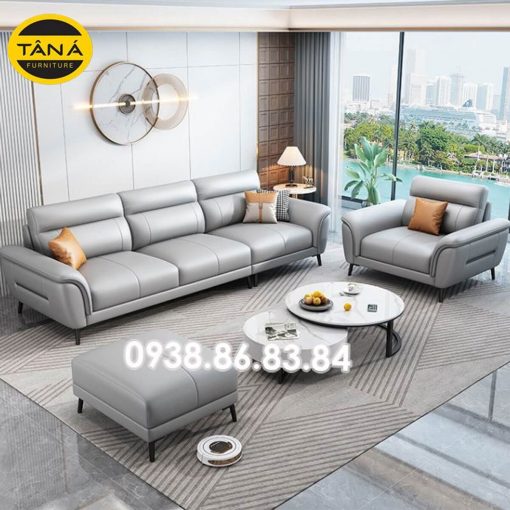 Sofa Văng Da 3 Chỗ Ngồi Nhỏ Gọn Có Ghế Đơn Đẹp Hiện Đại TB79