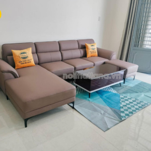 Ghế Sofa Da Hàn Quốc Góc L Hiện Đại N124