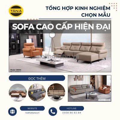 Mẫu ghế sofa cao cấp hiện đại