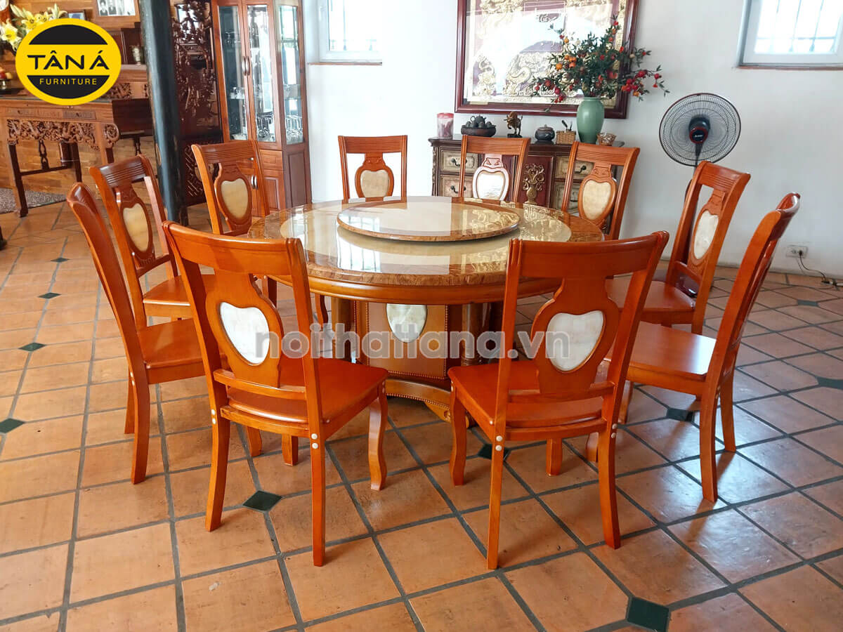 Kích thước bàn ăn 10 ghế