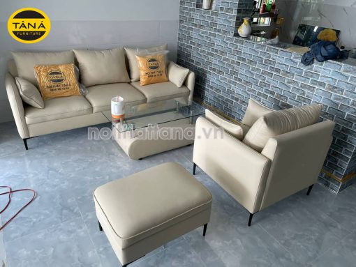 Sofa Văng Da TB80 3 Chỗ Ngồi Nhỏ Gọn Hiện Đại Có Ghế Đơn Sang Trọng