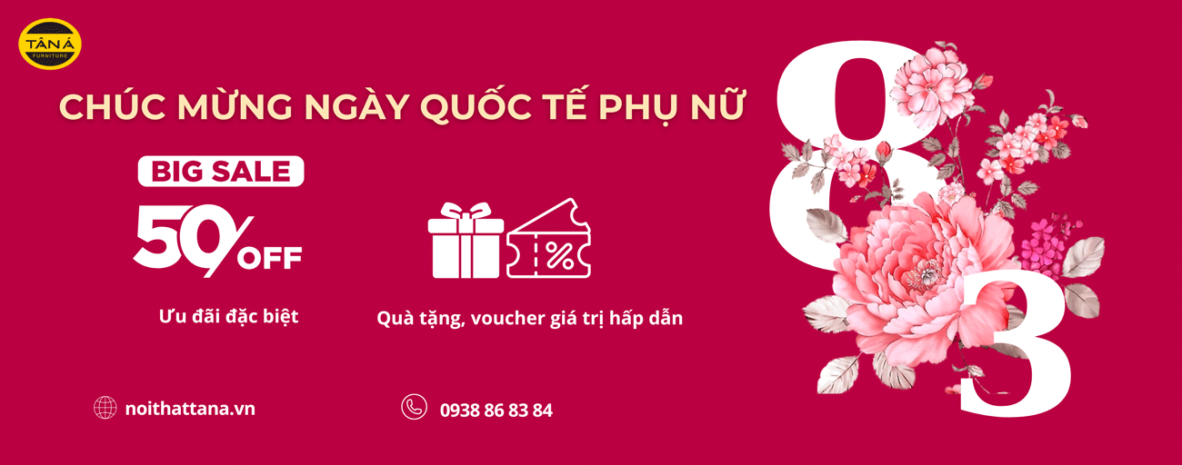 Nội thất khuyến mãi 8 tháng 3 8-3 tại tân á