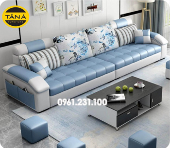 Sofa Băng Da 4 Chỗ Ngồi Dập Nút TB83