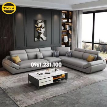 Sofa Góc L Da Hàn Quốc N138 Kiểu Mới Sang Trọng