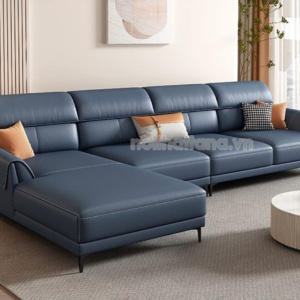 Sofa Da Hàn Quốc N146 Góc Chữ L Cho Phòng Khách Hiện Đại