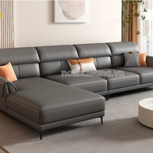 Sofa Da Hàn Quốc N146 Góc Chữ L Cho Phòng Khách Hiện Đại