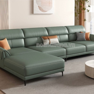 Sofa Da Hàn Quốc N146 Góc Chữ L Cho Phòng Khách Hiện Đại