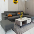 Sofa Da Hàn Quốc Góc Chữ L Đẹp Sang Trọng N133