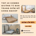 10+ combo giường tủ bàn trang điểm gỗ công nghiệp phổ biến