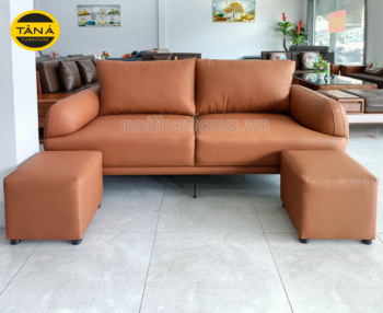 Sofa Băng Da TB90 Nhỏ Gọn Cho Phòng Khách