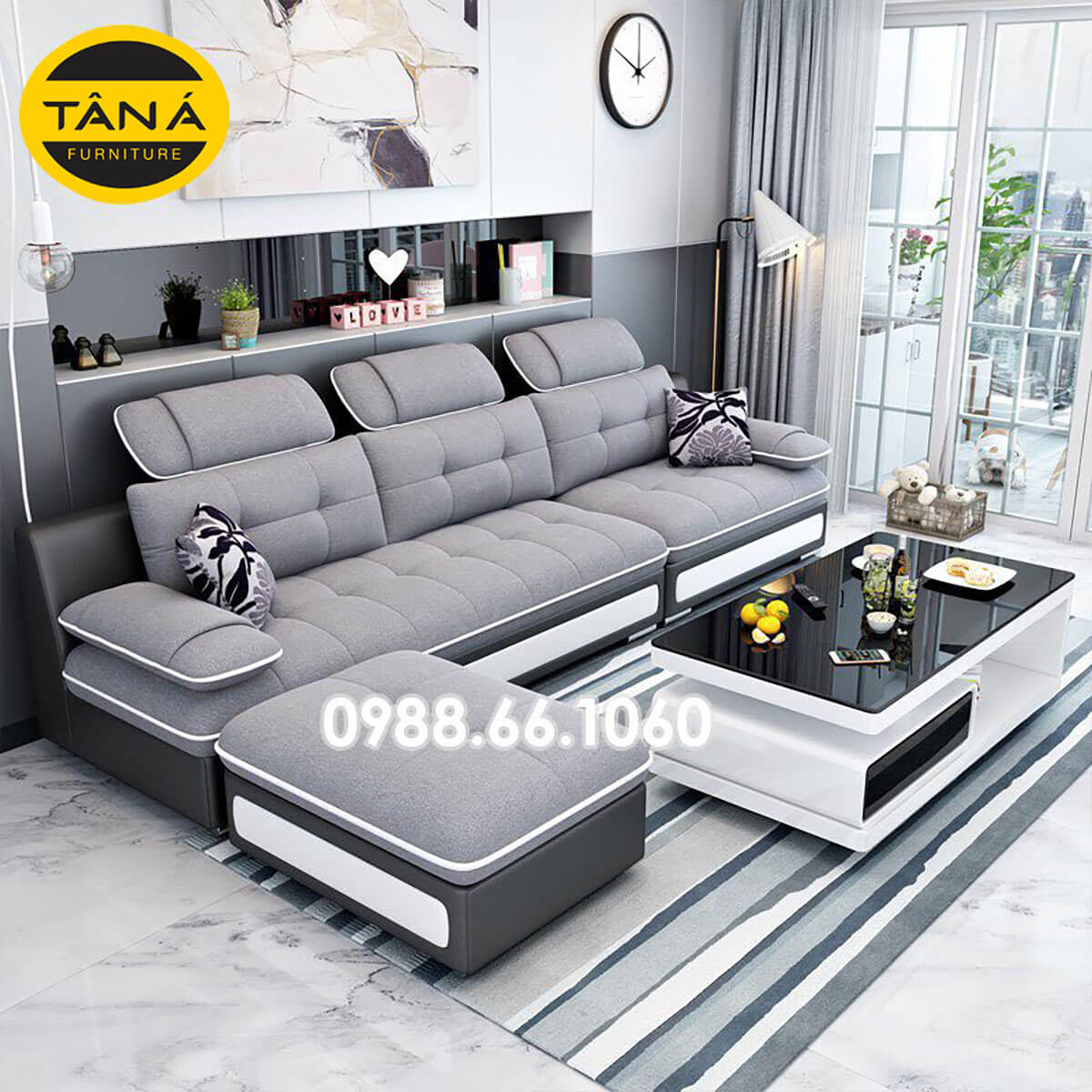 Sofa Băng Vải 2m2 TB88 Cho Phòng Khách Nhỏ