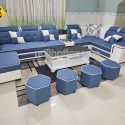 Sofa Da Hàn Quốc N154 Cho Phòng Khách Rộng Hiện Đại