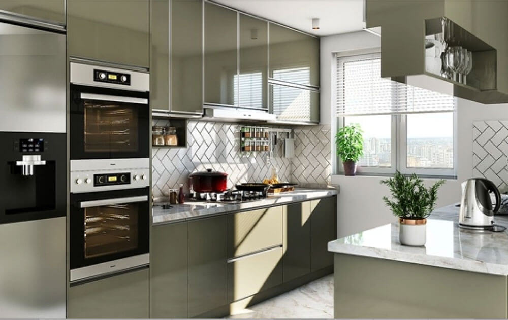 Trang trí phòng bếp hiện đại