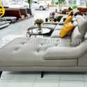 Sofa Da Chân Sắt Tay Lượn N157 Đẹp Mê Ly