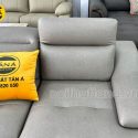 Sofa Da Chân Sắt Tay Lượn N157 Đẹp Mê Ly