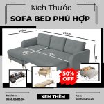 Kích thước sofa bed phù hợp trước khi mua
