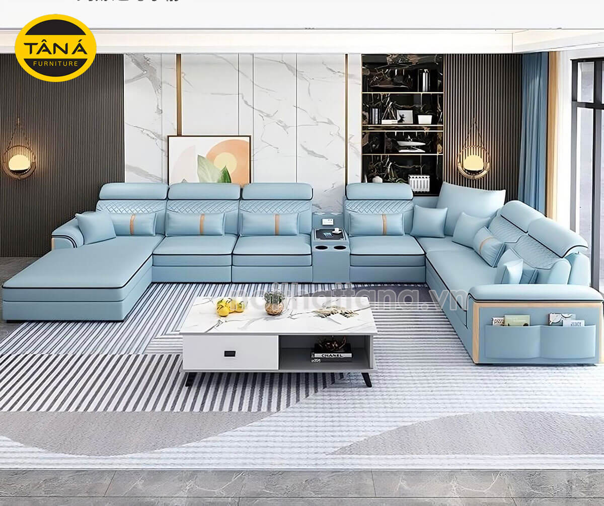 Mua bộ ghế sofa 5 chỗ ngồi tựa lưng cho phòng khách lớn